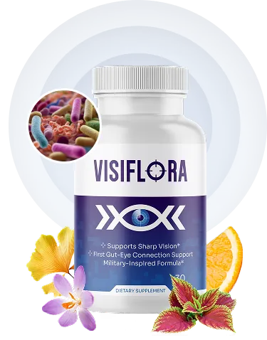 VisiFlora natural vision support supplement bottle